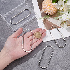 4 шт. подвески-замки с винтовым карабином из нержавеющей стали 304 STAS-UN0063-99