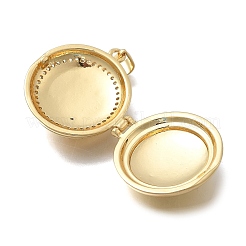 Латунные подвески с микропаве из прозрачного кубического циркония KK-D431-031C-G