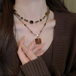 Подвески из натурального тигрового глаза G-BBC0001-50C