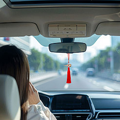 3 шт. 3 стиля весенний фестиваль латунная тыква и полиэстер кисточки подвесные украшения HJEW-CA0001-71