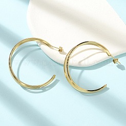 Ионное покрытие (ip) 304 нержавеющая сталь c-образные серьги-гвоздики для женщин&nbsp;EJEW-M089-04G