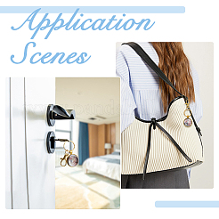 Плоские круглые брелки из сплава&nbsp;KEYC-DC00052