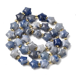 Нити из натурального голубого авантюрина G-Z080-A28-10mm