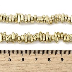 Гальванические нити из синтетических немагнитных гематитовых бусин G-H327-J01-01E