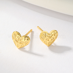 Изящные минималистичные серебряные серьги в форме сердца для женщин LU2165-2