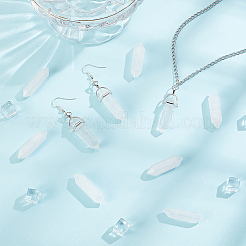 Натуральный кварцевый кристалл с двойными наконечниками&nbsp;G-WH0021-29