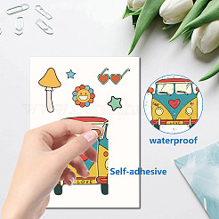 8 лист 8 стиля ПВХ водонепроницаемые наклейки на стену DIY-WH0345-120