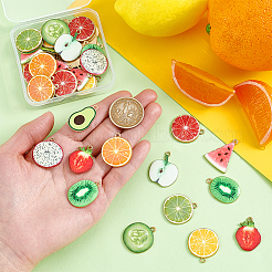 44шт 11 стиля подвески из сплава с эмалью&nbsp;ENAM-PH0002-95