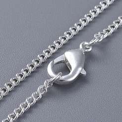 Колье из латунных скрученных цепочек&nbsp;NJEW-BB10884-18