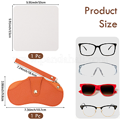 1 шт. футляр для очков из искусственной кожи&nbsp;AJEW-CN0005-54C