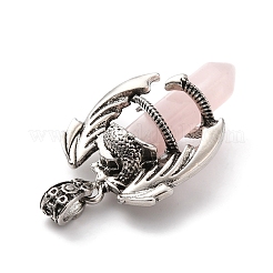 Естественно розового кварца отметил кулоны G-B042-04P-53