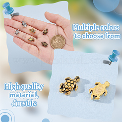 120 шт. 3 цвета бусины из сплава в тибетском стиле&nbsp;TIBEB-GA0001-01