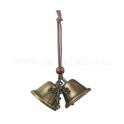 Железо колокол подвесные украшения HJEW-JM03774-02