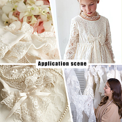 Лента с цветами из полиэстера и чинлона длиной 7 ярд. OCOR-WH0070-83