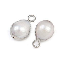 Подвески-капли из натурального жемчуга KK-D423-04P