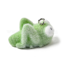 Флокированные подвески из непрозрачной смолы&nbsp;RESI-G123-01O