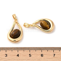 Природных тигровый глаз подвески&nbsp;KK-M270-44G