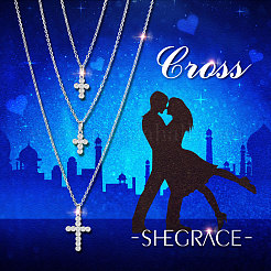 Трехъярусные ожерелья из стерлингового серебра 925 пробы с родиевым покрытием JN743A