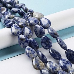 Натуральное синее пятно нитки из бисера яшмы G-L242-33