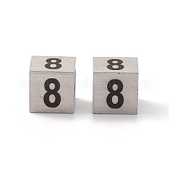 Европейские бусины из нержавеющей стали 303 STAS-G286-P08