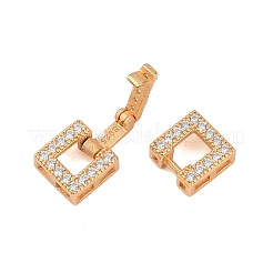 925 серебряная застежка с микропаве из прозрачного кубического циркония STER-P060-38G