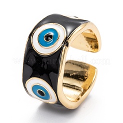 Манжеты из латуни с эмалью RJEW-I077-15G