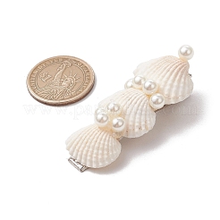 Заколки для волос из крокодиловой кожи в форме ракушки каури PHAR-JH00125