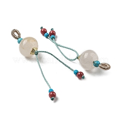 Подвески-фонарики из натурального нефрита G-R489-04G