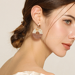 Подвески из прозрачной смолы и ореха RESI-CJ0001-50