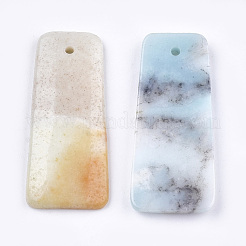 Природные подвески амазонит&nbsp;G-T111-10