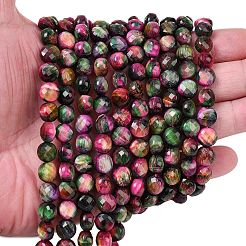 Природных тигровый глаз бисер нитей G-F812-B03-01A