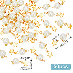 Подвески из акрила с имитацией жемчуга FIND-PH0009-51