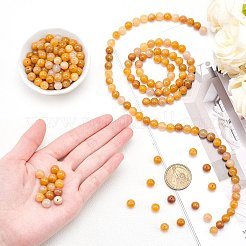 Природный Топаз нефритовый шарик нити G-AR0001-35