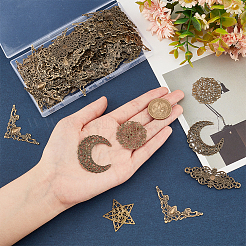 5 стиль железные филигранные соединительные звенья IFIN-PH0001-97AB