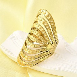 Регулируемые манжеты из нержавеющей стали 304 для женщин RJEW-B123-01G-03