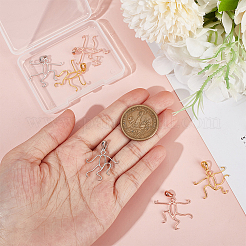 2 шт. 925 полых подвески-кабошона из стерлингового серебра DIY-BC0010-02G