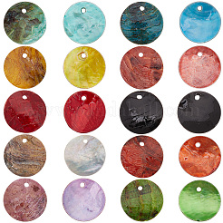 150 шт. 10-х цветные подвески из натуральных ракушек&nbsp;SHEL-PA0001-03