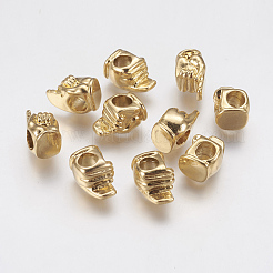 Ионное покрытие (IP) 304 нержавеющая сталь европейские бусины STAS-J022-038G