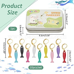 Подвеска в форме рыбы из сплава HJEW-NB00088