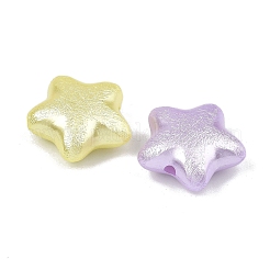 Текстурированные непрозрачные бусины из АБС-пластика&nbsp;MACR-K361-15