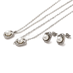 Круглые пластиковые ожерелья&nbsp;SJEW-C004-03P