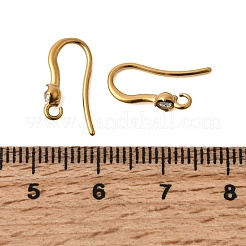 Крючки для сережек из нержавеющей стали 304 со стразами&nbsp;STAS-B128-44G