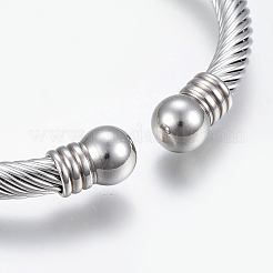 Браслеты-зажимы из нержавеющей стали 304 BJEW-G584-05B