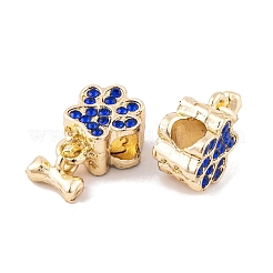 Подвески из сплава со стразами в стойке в европейском стиле FIND-C055-19G-03