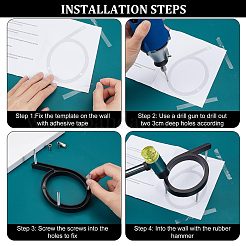 Этикетки с цифрами из цинкового сплава&nbsp;FIND-WH0061-83G