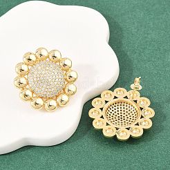 Серьги-гвоздики из циркония&nbsp;LS-EJEW-A151-02B-G