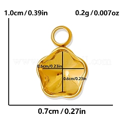 Оправы для подвесок из нержавеющей стали 304 в виде кабошонов&nbsp;PW-WG002AB-13
