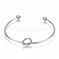 Изготовление браслета-манжеты Love Knot из нержавеющей стали 304 MAK-S073-001P