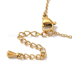 Летние пляжные браслеты Nuggets из натурального амазонита и ионного покрытия (IP) из нержавеющей стали 304 с подвесками для женщин BJEW-P326-05B-G