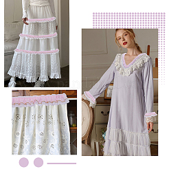 10 м полиэстеровых кружевных лент в горошек OCOR-GF0003-35B